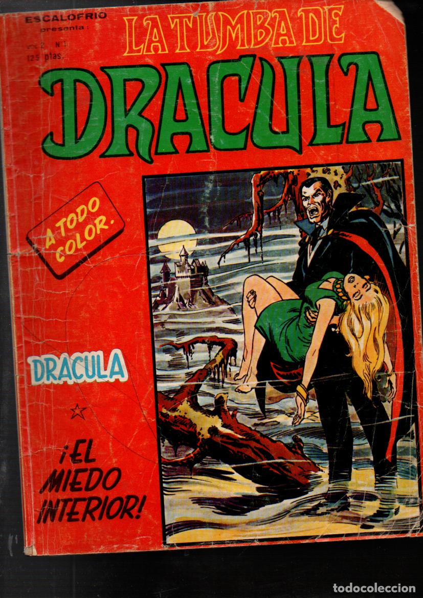 C&oacute;mics: ESCALOFRIO PRESENTA: LA TUMBA DE DRACULA, N&ordm; 1. EDICIONES VERTICE, 1980 - Foto 1