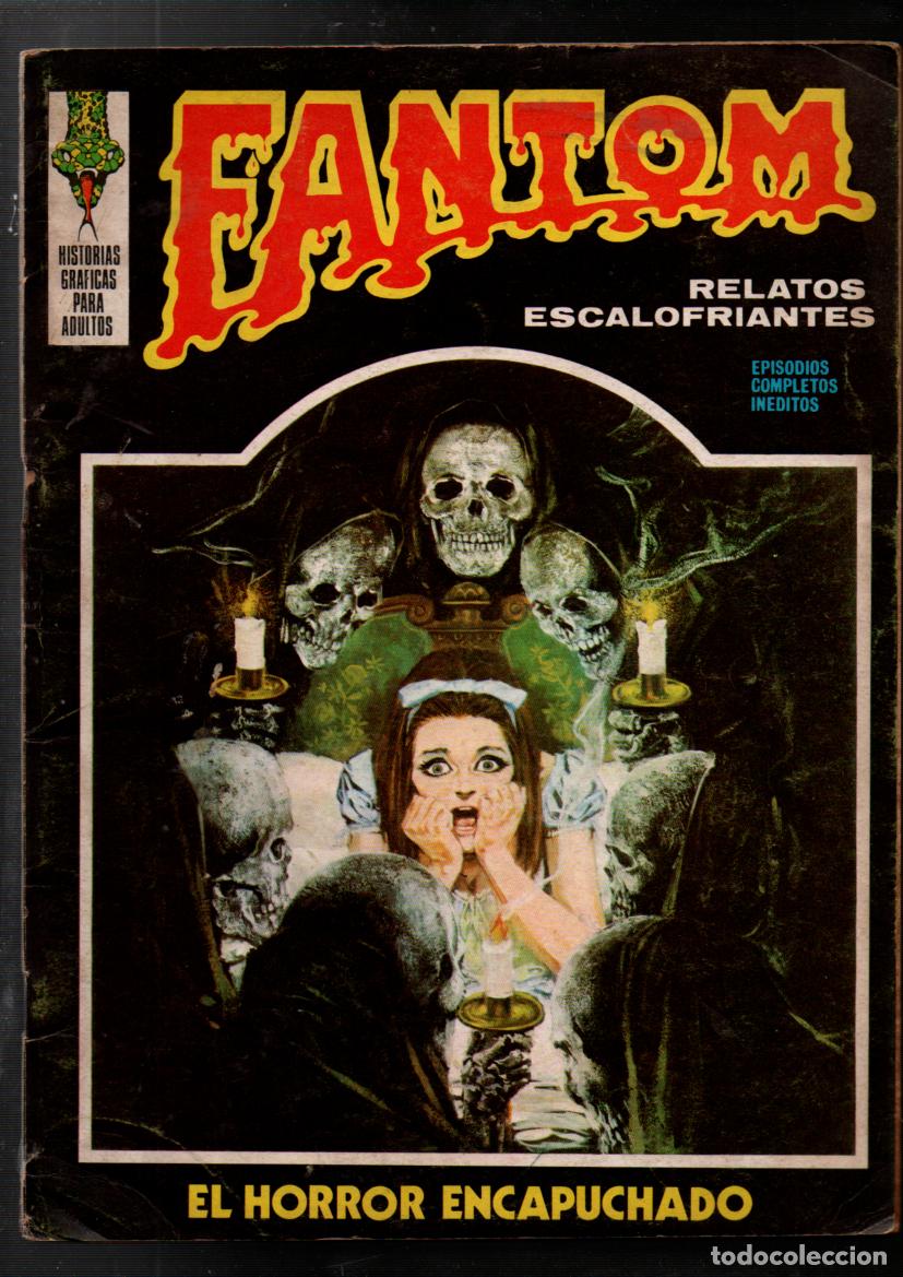 C&oacute;mics: FANTOM, N&ordm; 9. EL HORROR ENCAPUCHADO. EPISODIOS COMPLETOS. EDICIONES VERTICE, 1972 - Foto 1
