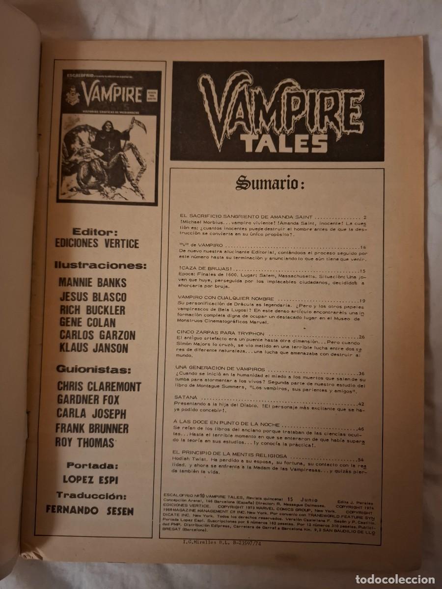 C&oacute;mics: Vampire Tales 10 Escalofrio - Foto 3
