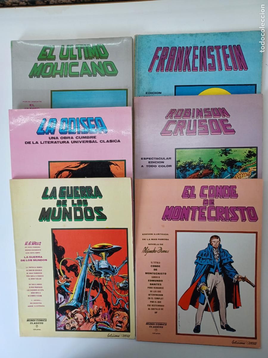 C&oacute;mics: MUNDI COMICS CLASICOS (COMPLETA , 8 N&Uacute;MEROS) VERTICE - Foto 1