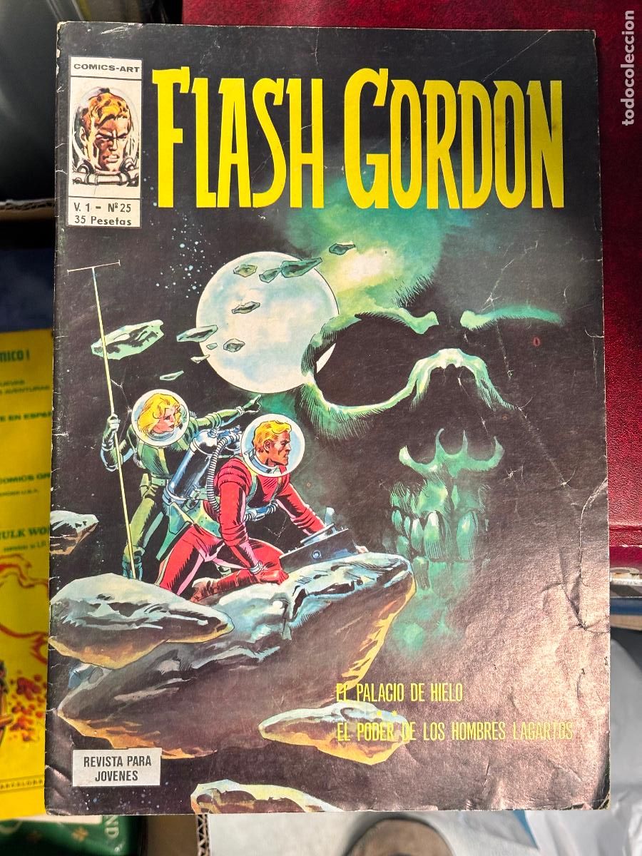 C&oacute;mics: FLASH GORDON: EL PALACIO DE HIELO / EL PODER DE LOS HOMBRES LAGARTOS V.1 V&Eacute;RTICE, 1.976 - Foto 1