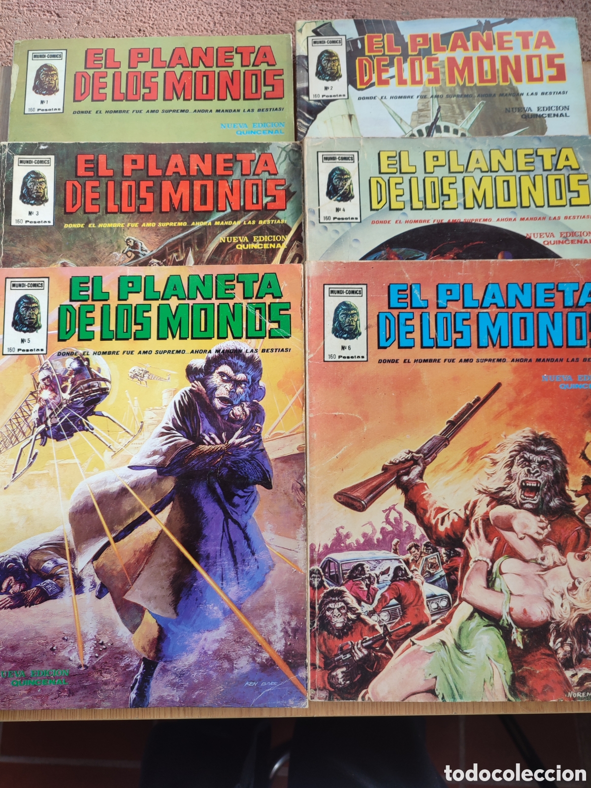 C&oacute;mics: El planeta de los monos. Vol1 . 6 tomos completa. - Foto 1