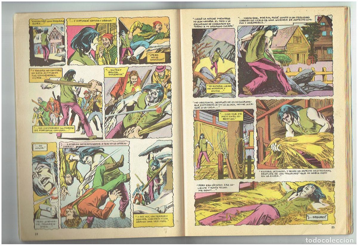 C&oacute;mics: MUNDI COMICS CLASICOS. N&ordm; 8. FRANKENSTEIN, EDICIONES VERTICE. 1981 (ST/C64) - Foto 3