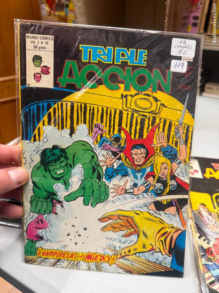 C&oacute;mics: TRIPLE ACCION EDITORIAL VERTICE NUMERO 18 - Foto 1