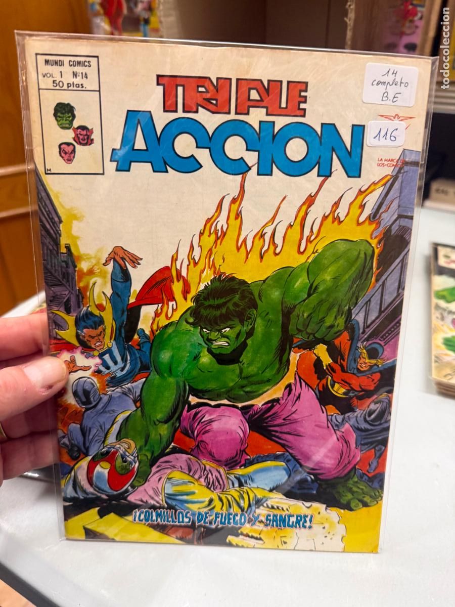 C&oacute;mics: TRIPLE ACCION EDITORIAL VERTICE NUMERO 14 - Foto 1