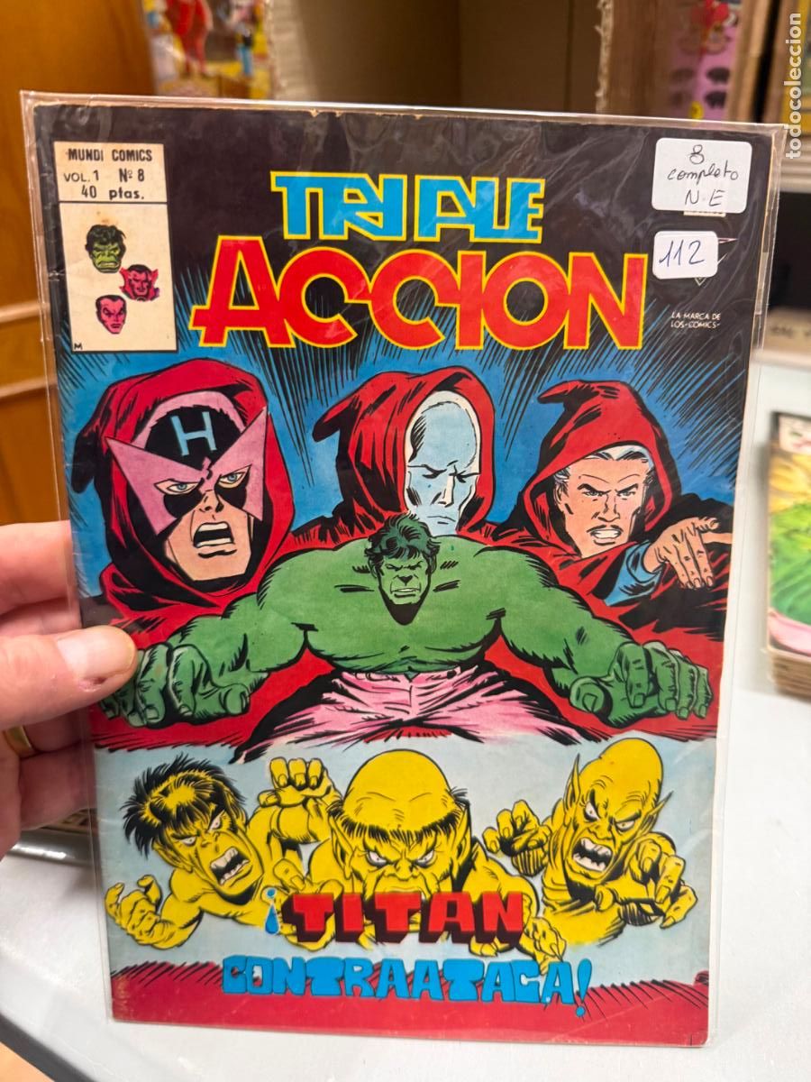 C&oacute;mics: TRIPLE ACCION EDITORIAL VERTICE NUMERO 8 - Foto 1
