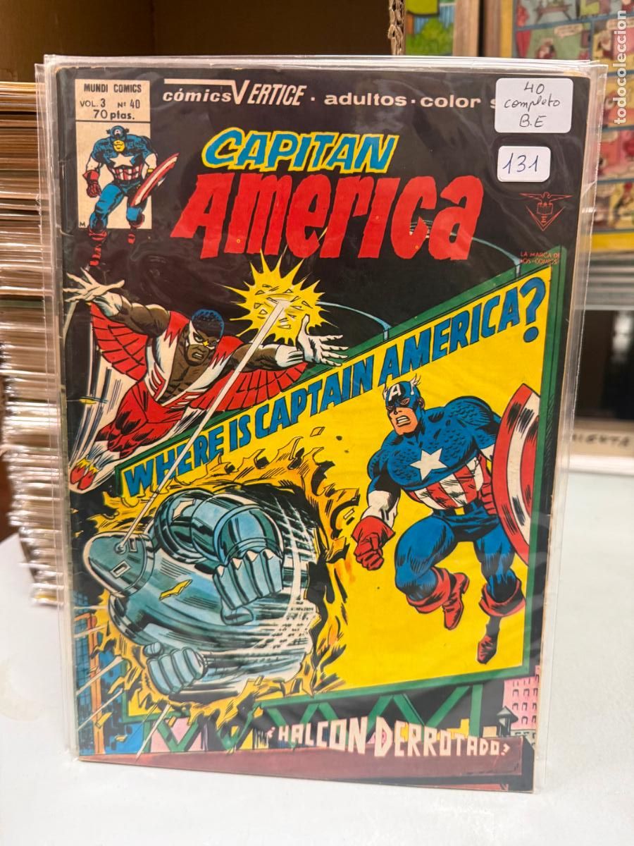 C&oacute;mics: CAPITAN AMERICA EDITORIAL VERTICE NUMERO 40 - Foto 1