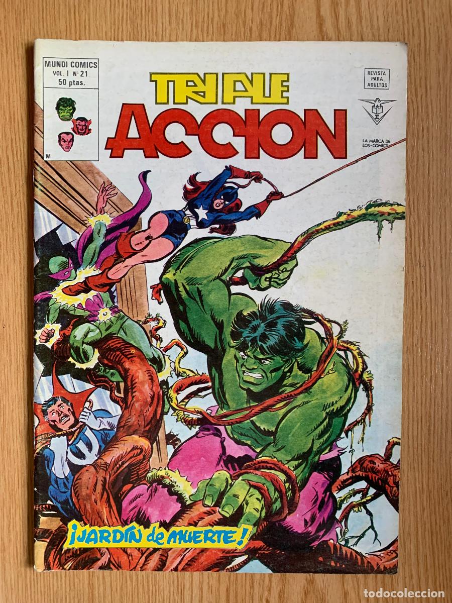 C&oacute;mics: Triple Acci&oacute;n n&ordm; 21 - D3 Excelente Estado - Foto 1