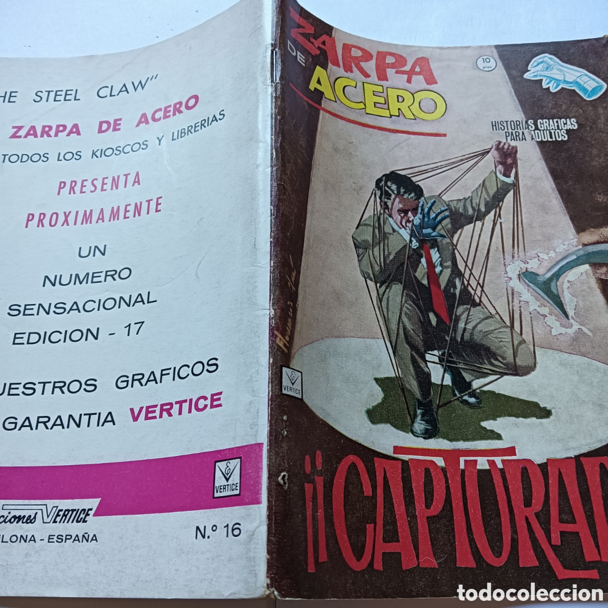 C&oacute;mics: ZARPA DE ACERO N&Uacute;M 16 GRAPA V&Eacute;RTICE - Foto 3