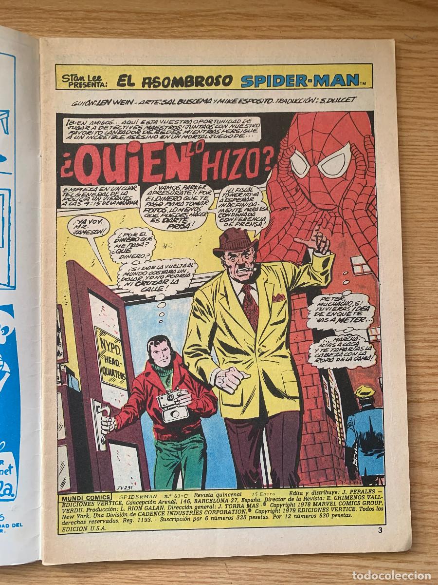 C&oacute;mics: Spiderman Volumen 3 n&ordm; 63 C - Excelente Estado - Foto 3