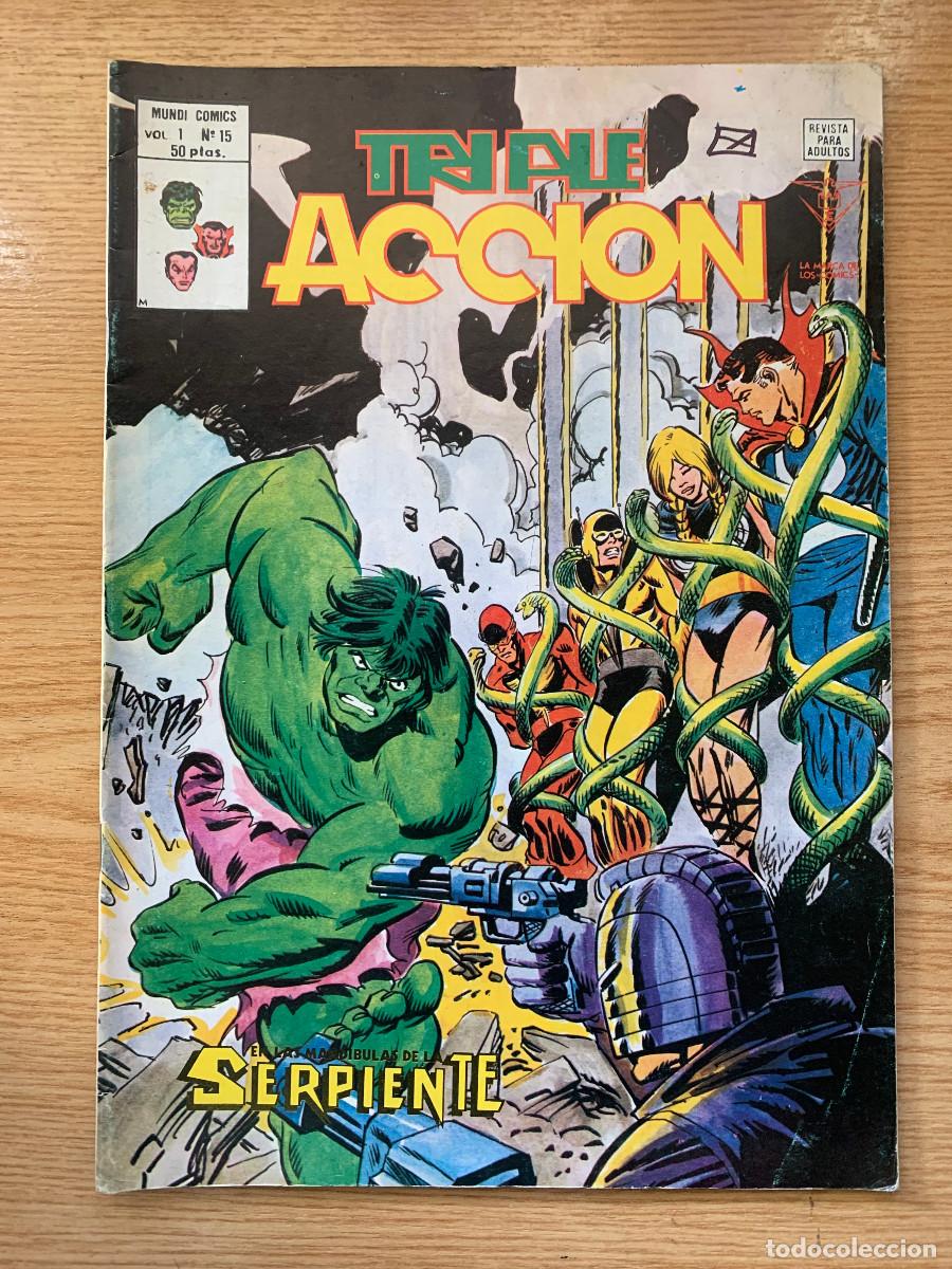 C&oacute;mics: Triple Acci&oacute;n n&ordm; 15 - Excelente Estado - Foto 1