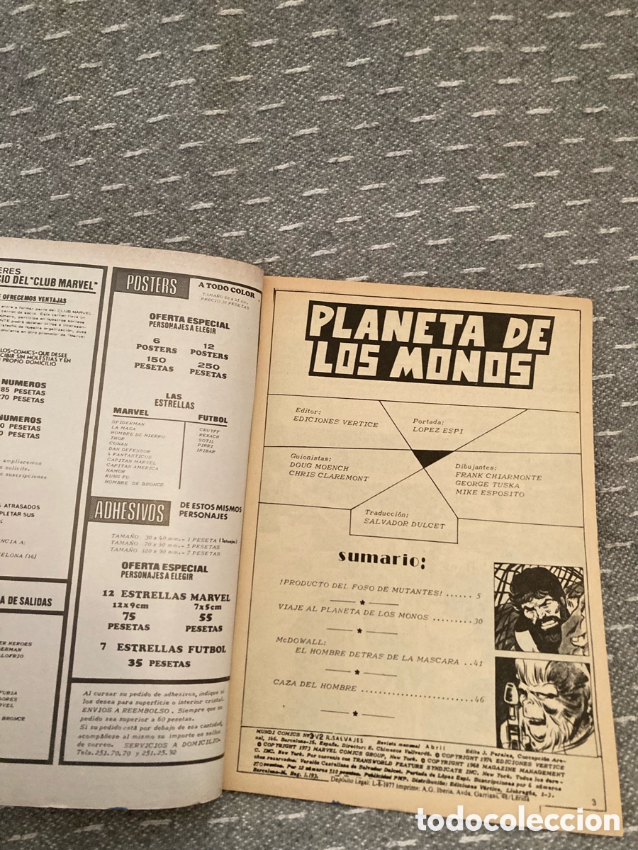 C&oacute;mics: Comics Relatos Salvajes El Planeta De Los Monos - Foto 4