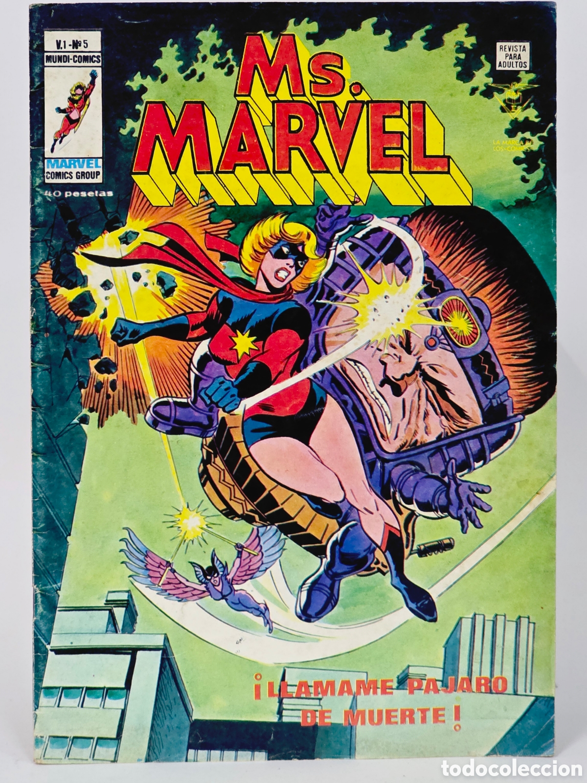 C&oacute;mics: C&Oacute;MIC MS MARVEL 5 LL&Aacute;MAME P&Aacute;JARO DE MUERTE VERTICE BUEN ESTADO - Foto 1
