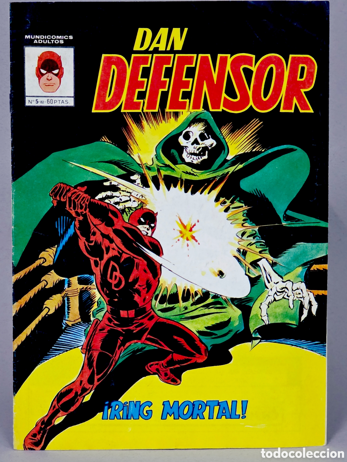 C&oacute;mics: C&Oacute;MIC DAN DEFENSOR 5 RING MORTAL VERTICE MUDICOMICS MARVEL CASI EXCELENTE ESTADO - Foto 1