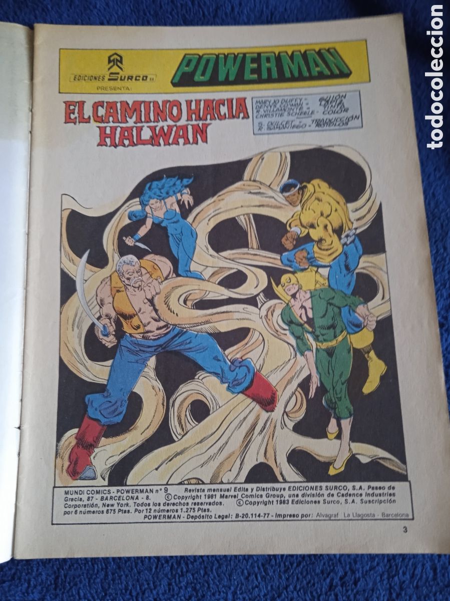 C&oacute;mics: POWER MAN N&ordm; 9 ED. VERTICE - SURCO - LINEA 83 - Foto 2