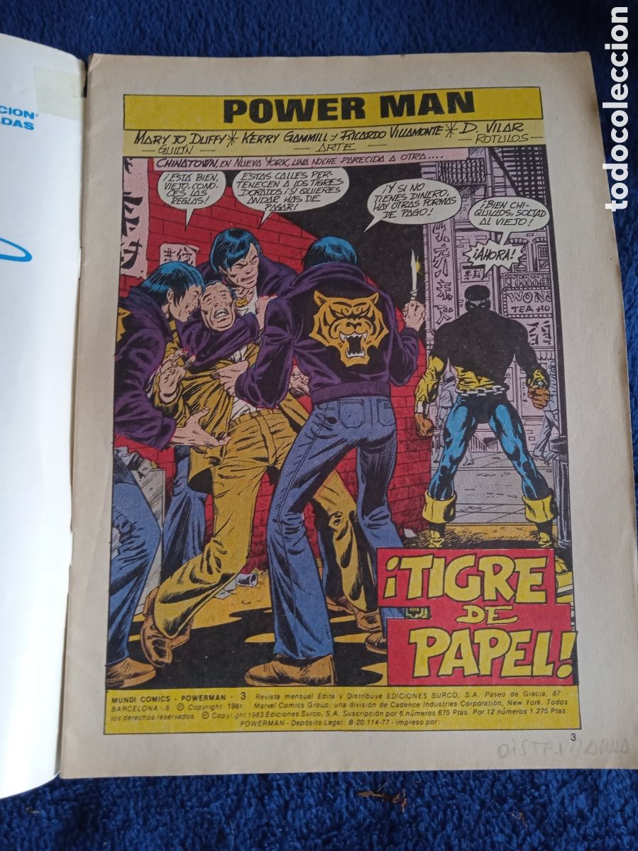 C&oacute;mics: POWER MAN N&ordm; 3 ED. VERTICE - SURCO - LINEA 83 - Foto 2