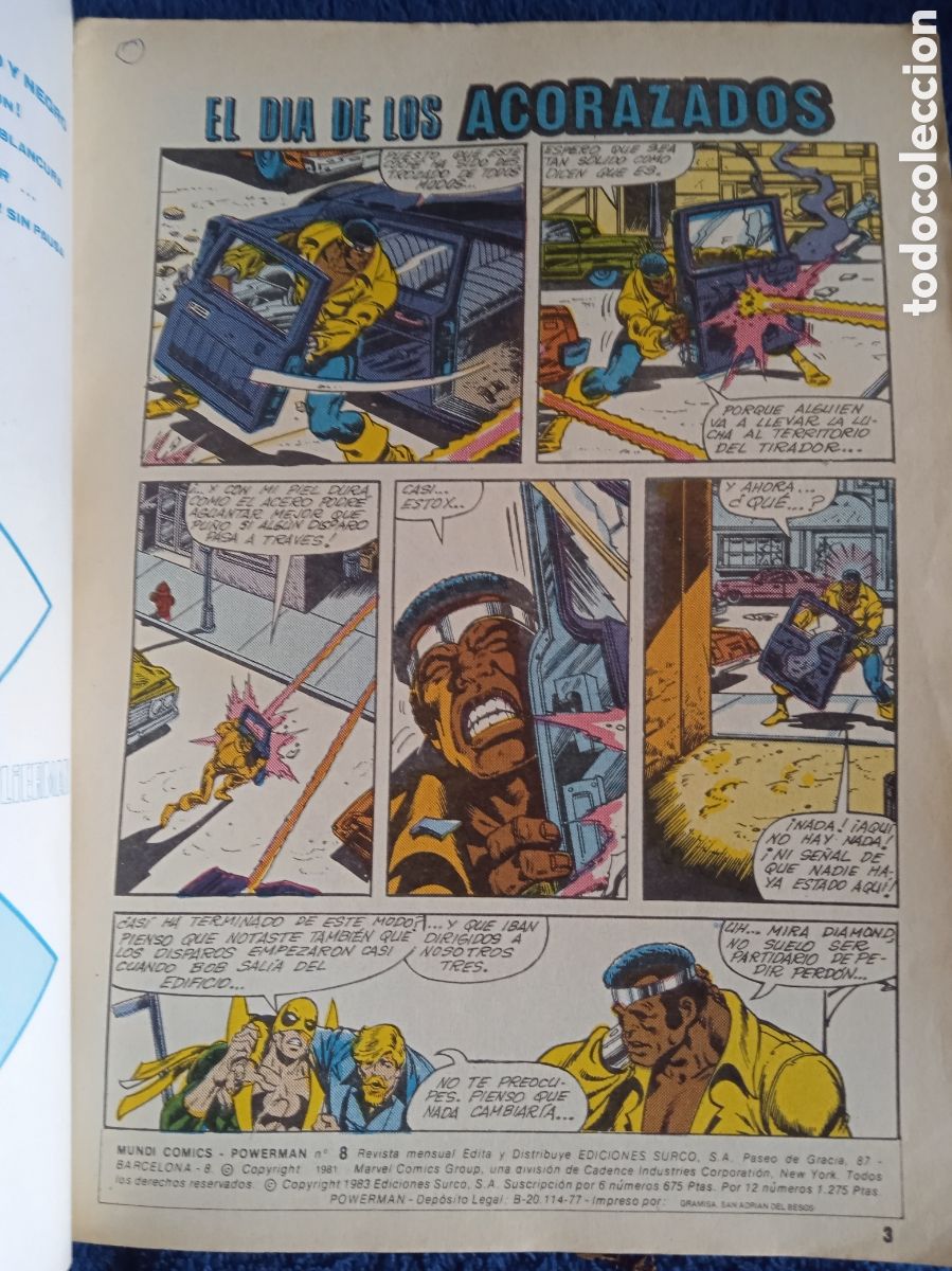 C&oacute;mics: POWER MAN N&ordm; 8 ED. VERTICE - SURCO - LINEA 83 - Foto 2