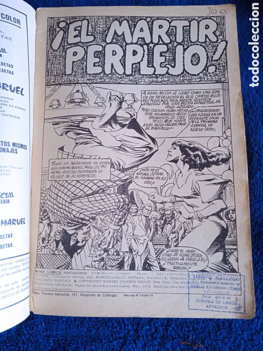 C&oacute;mics: LOS VENGADORES VOL. 2 N&ordm; 38 ( VERTICE ) - Foto 2