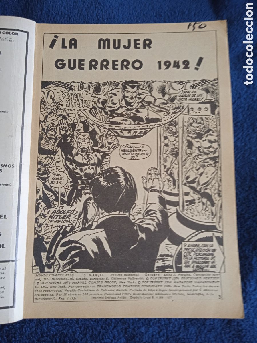 C&oacute;mics: SELECCIONES MARVEL - VOL 1 -N&ordm; 16 - LOS INVASORES ( ediciones Vertice ) - Foto 2
