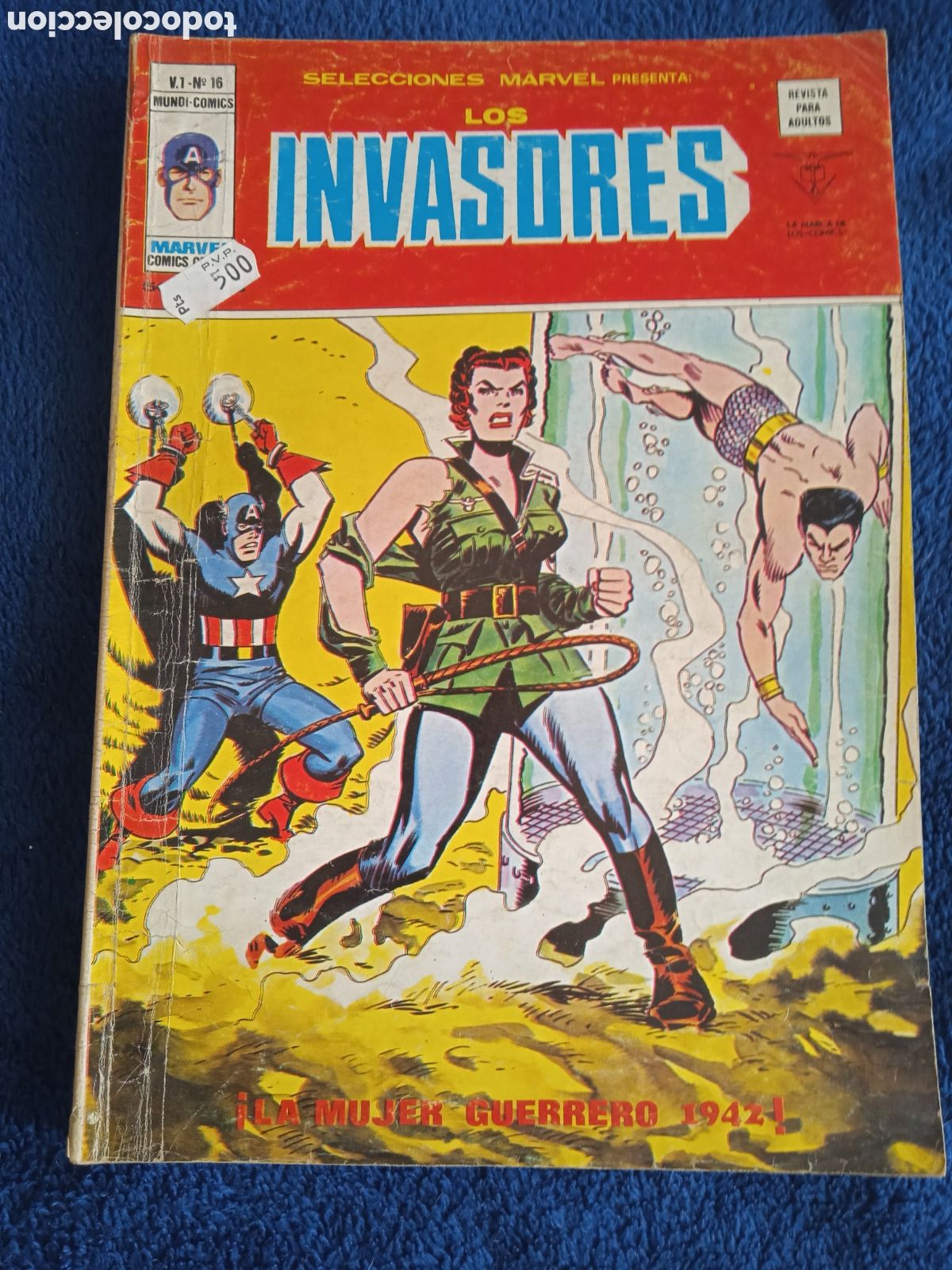 C&oacute;mics: SELECCIONES MARVEL - VOL 1 -N&ordm; 16 - LOS INVASORES ( ediciones Vertice ) - Foto 1