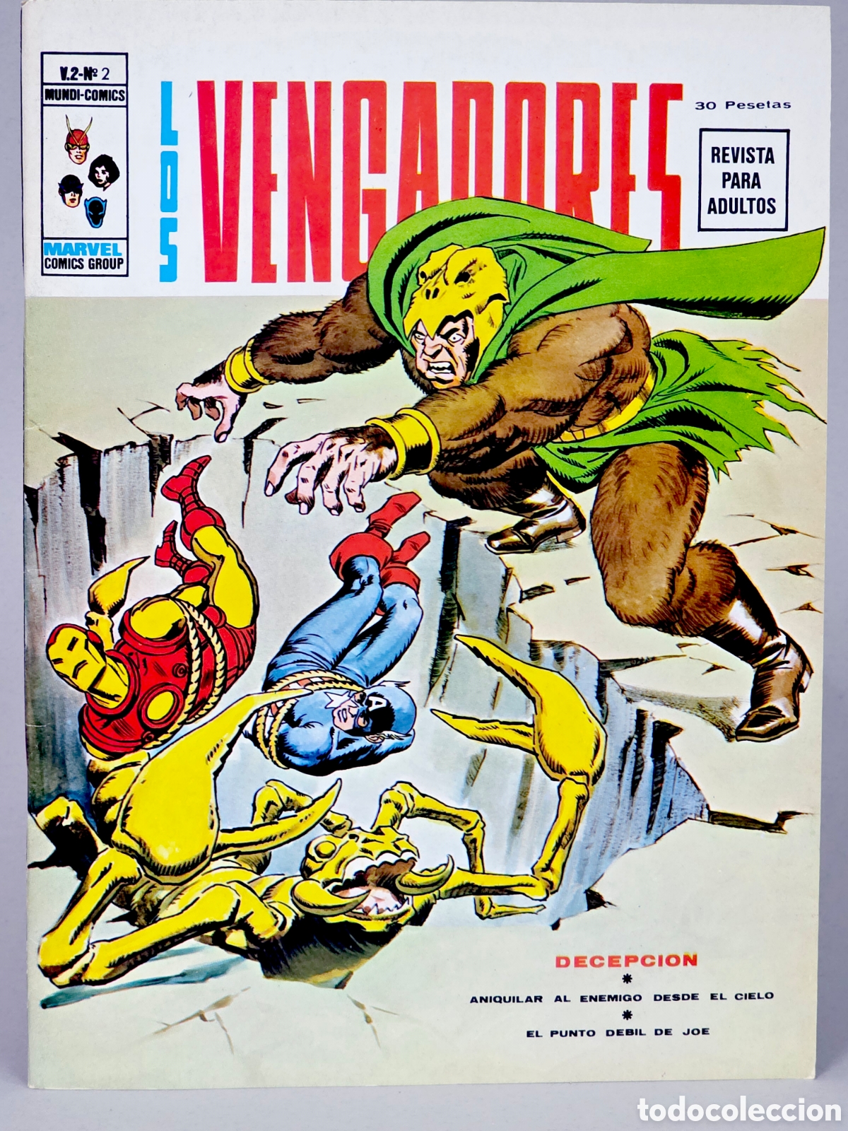 C&oacute;mics: C&Oacute;MIC DE KIOSCO LOS VENGADORES 2 DECEPCI&Oacute;N VOL.2 VERTICE VOLUMEN MARVEL - Foto 1
