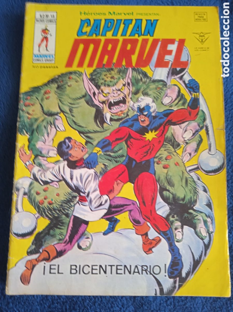 C&oacute;mics: H&eacute;roes Marvel vol. 2 n&ordm; 48. El Capitan M&aacute;rvel. -EDITA : VERTICE - Foto 1