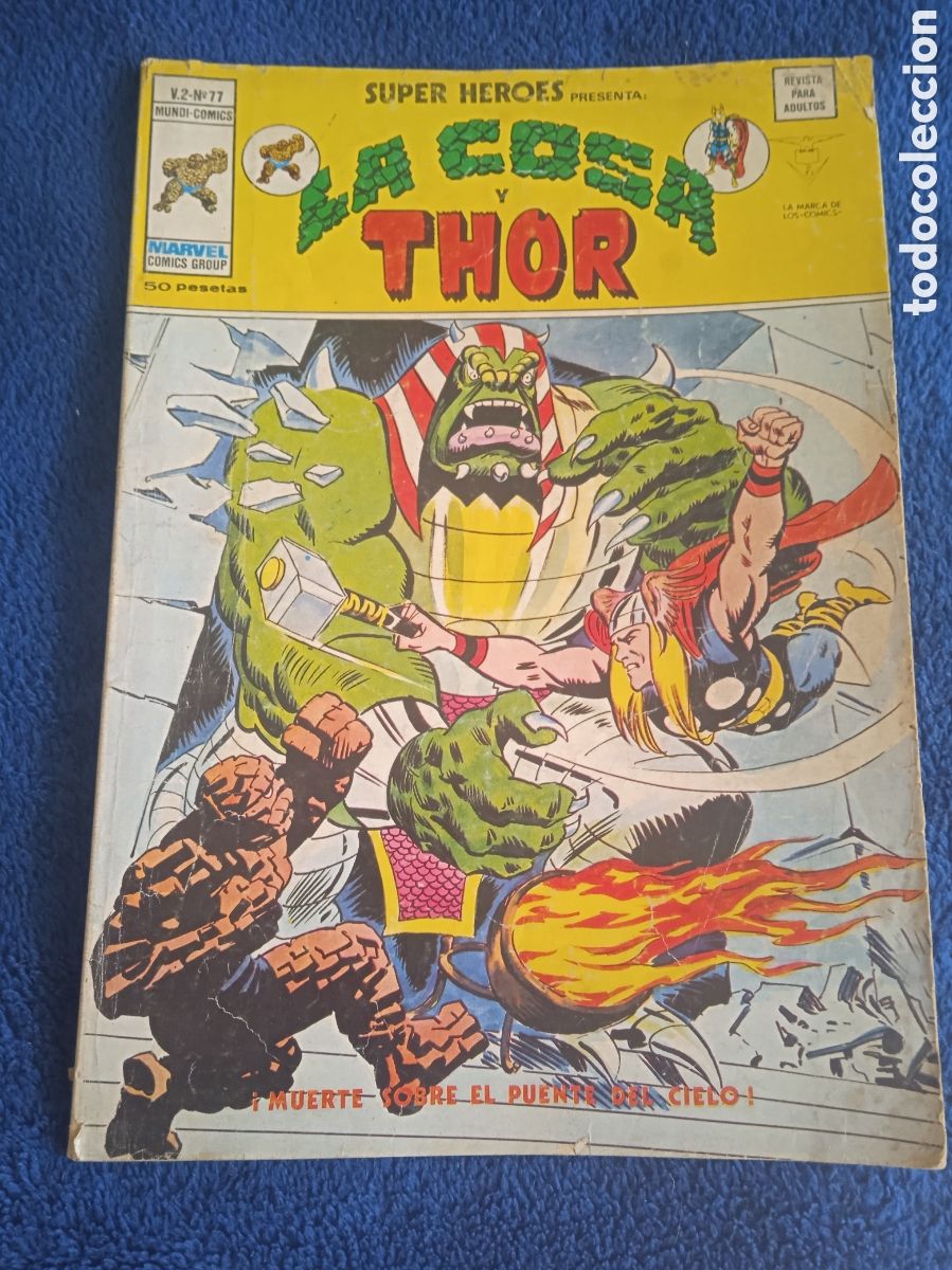 C&oacute;mics: SUPER HEROES VOL 2 N&ordm; 77 LA COSA Y THOR ( VERTICE ) - Foto 1