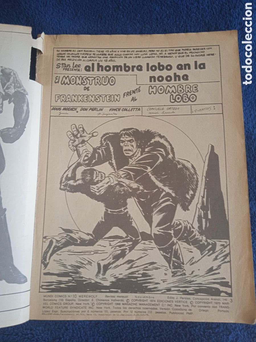 C&oacute;mics: WEREWOLF VOL 2 N&ordm; 10 WEREWOLF ( VERTICE ) - Foto 2