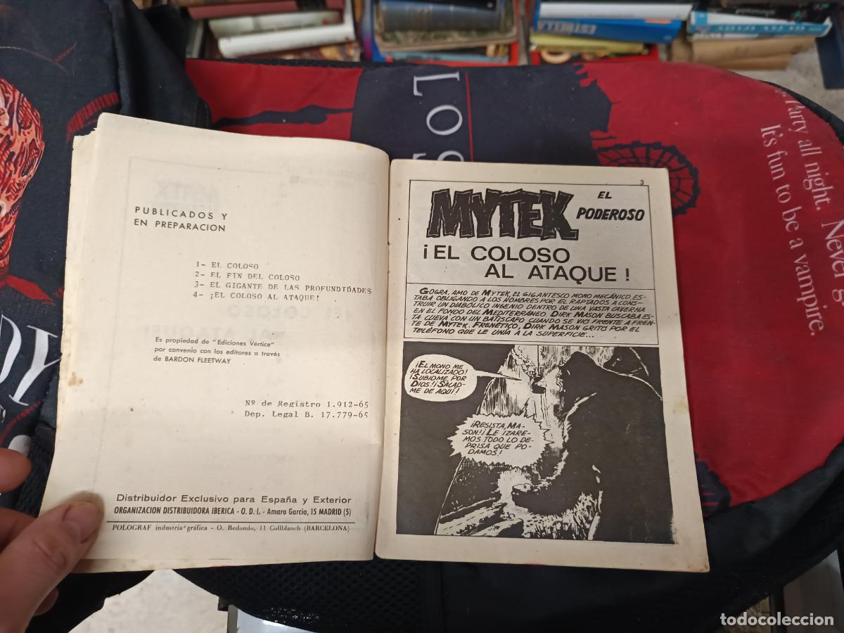 C&oacute;mics: MYTEK EL PODEROSO . &iexcl;EL COLOSO AL ATAQUE! . N&ordm; 4 . EDICIONES V&Eacute;RTICE . PORTADA : LARRY . 1965 - Foto 3