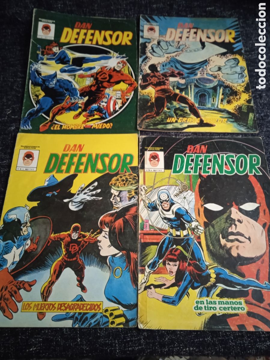 C&oacute;mics: DAN DEFENSOR -LOTE DE 4 EJEMPLARES -MUNDICOMICS - VERTICE - Foto 1