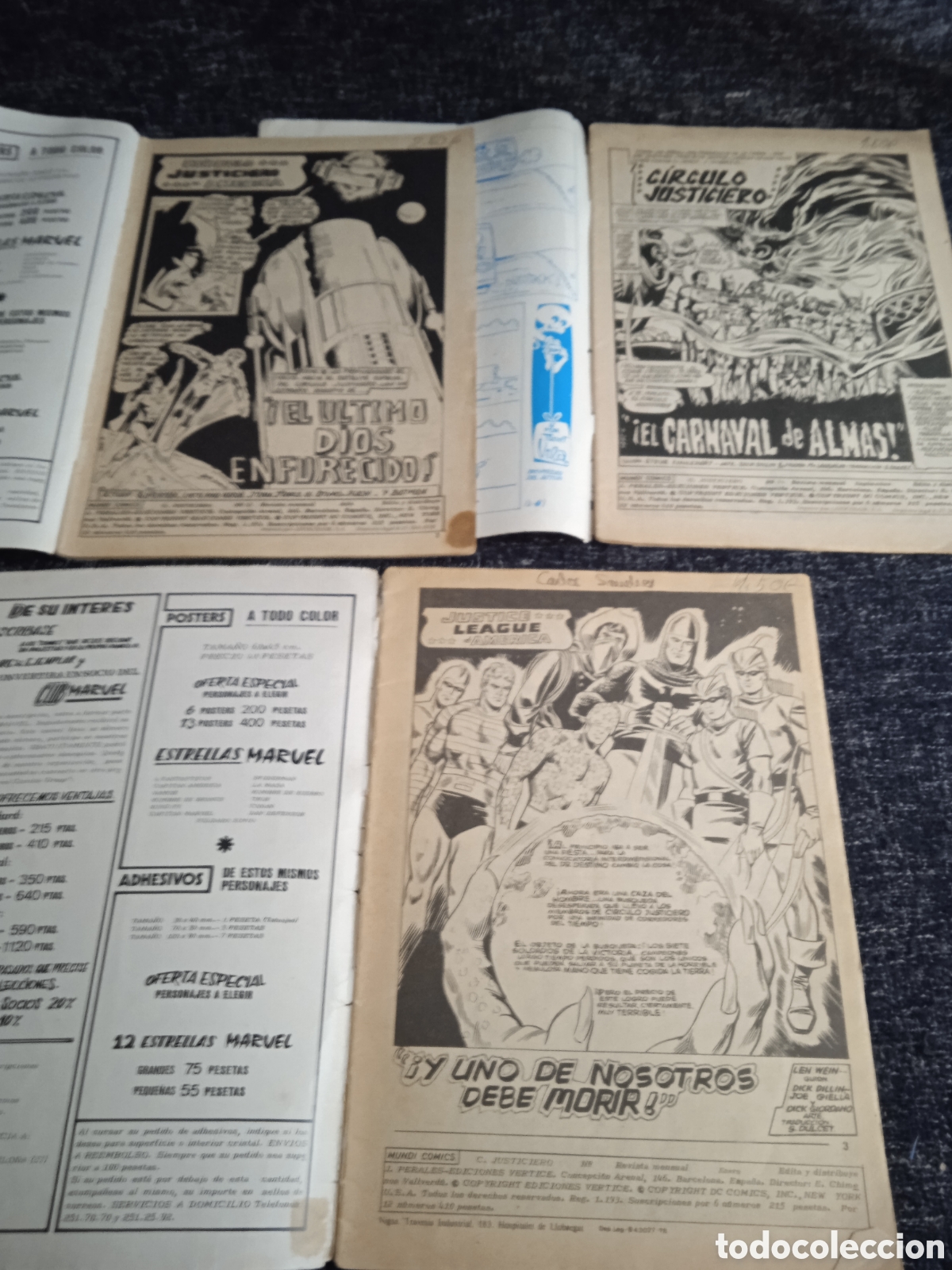 C&oacute;mics: CIRCULO JUSTICIERO VOL 1 -LOTE DE 3 EJEMPLARES - EDITA : EDICIONES VERTICE - Foto 2
