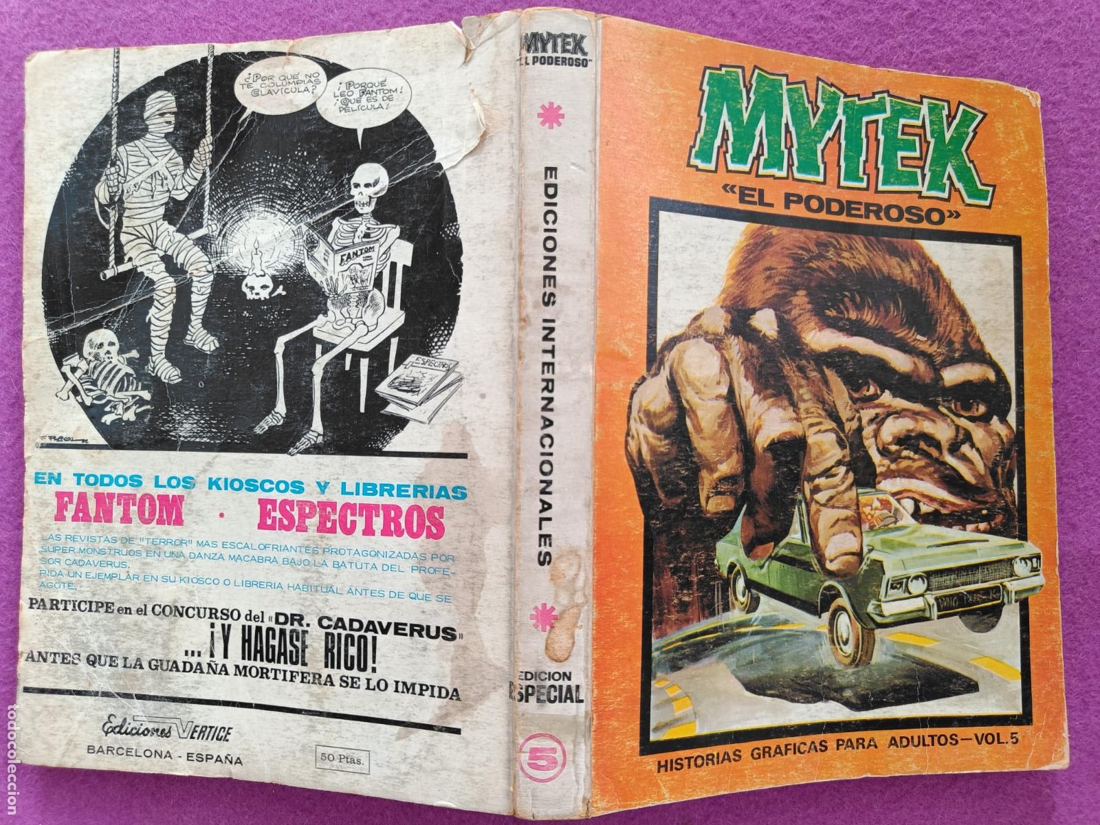 C&oacute;mics: TEBEO MYTEK EL PODEROSO VOL.5 EDICION ESPECIAL 1972 VERTICE - Foto 4