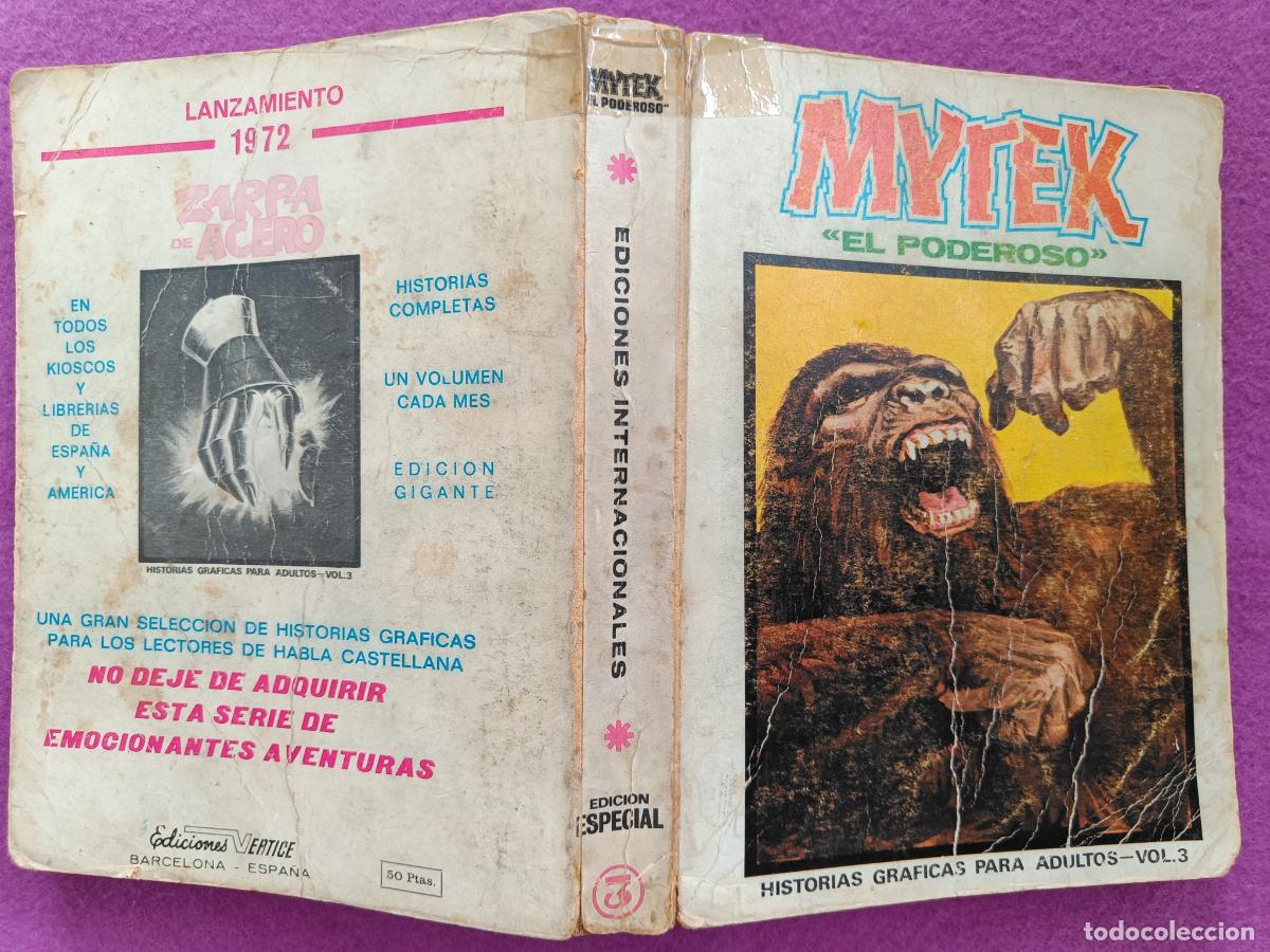 C&oacute;mics: TEBEO MYTEK EL PODEROSO VOL.3 EDICION ESPECIAL 1972 VERTICE HOJA FINAL 352 - Foto 3