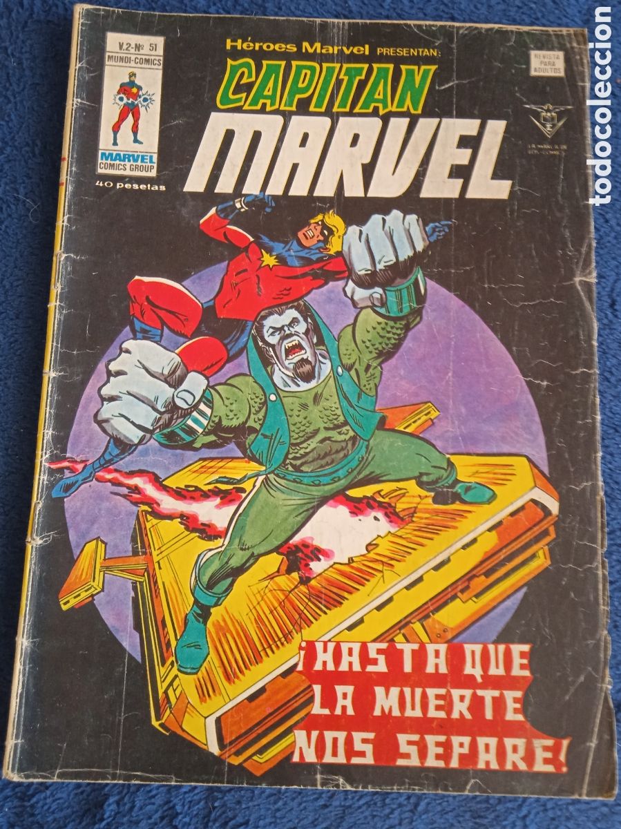 C&oacute;mics: HEROES MARVEL - VOL 2 -N&ordm; 51 CAPITAN MARVEL ( ediciones Vertice ) - Foto 1
