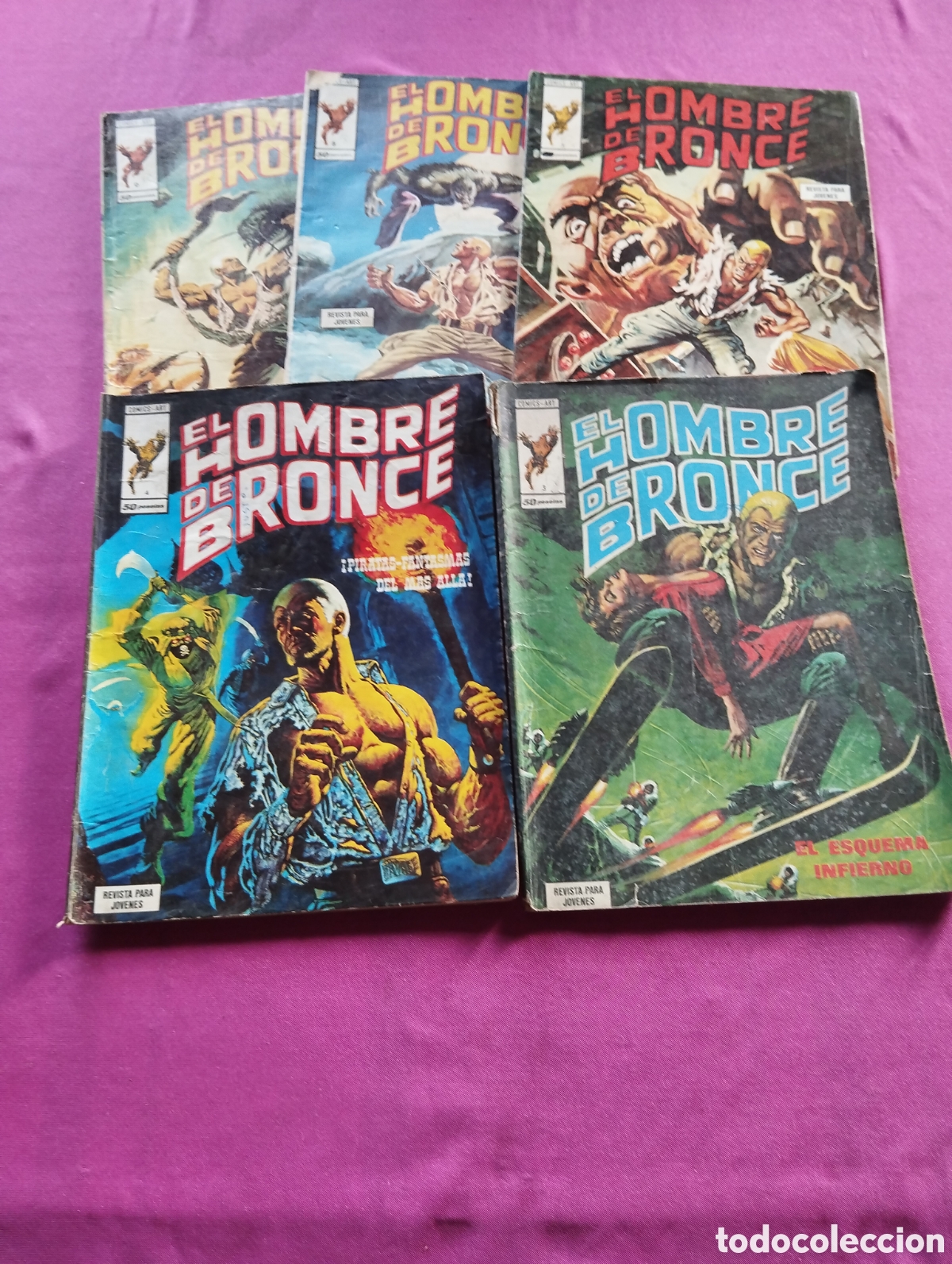 C&oacute;mics: EL HOMBRE DE BRONCE 3 4 7 8 9 COMICS VERTICE L3 5 C33 - Foto 1