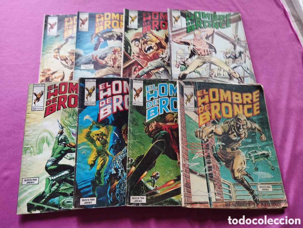 C&oacute;mics: EL HOMBRE DE BRONCE COMPLETA A FALTA DE 1 COMICS VERTICE L3 C33