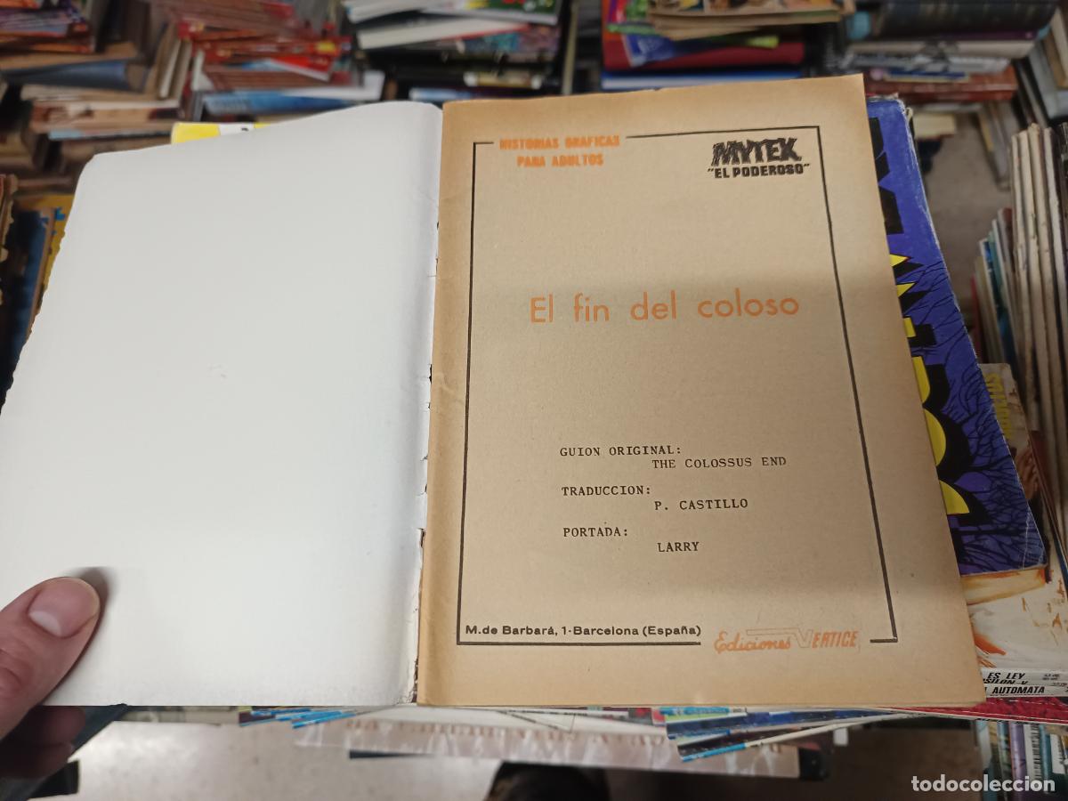 C&oacute;mics: MYTEK EL PODEROSO . EL FIN DEL COLOSO. N&ordm; 2 . EDICIONES V&Eacute;RTICE . PORTADA LARRY . 1965 - Foto 2