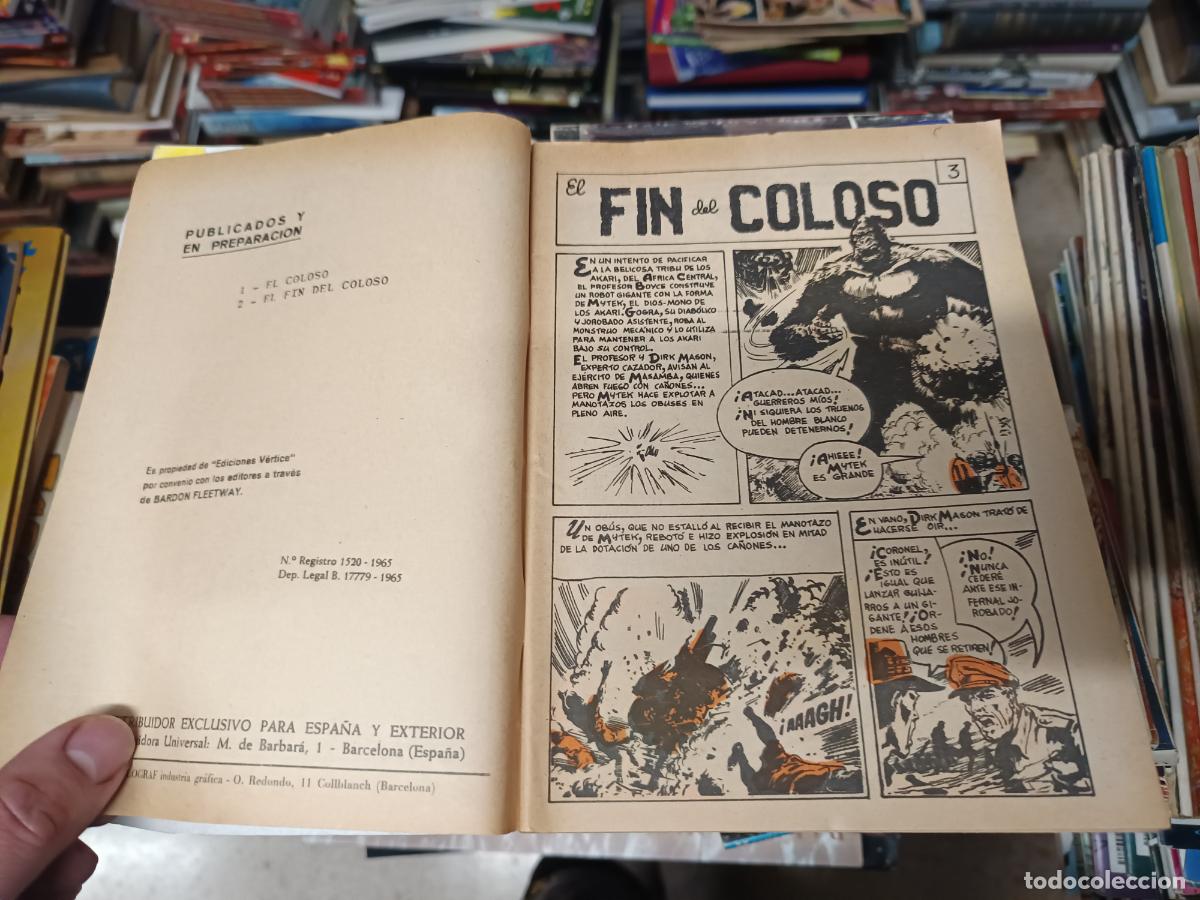 C&oacute;mics: MYTEK EL PODEROSO . EL FIN DEL COLOSO. N&ordm; 2 . EDICIONES V&Eacute;RTICE . PORTADA LARRY . 1965 - Foto 3