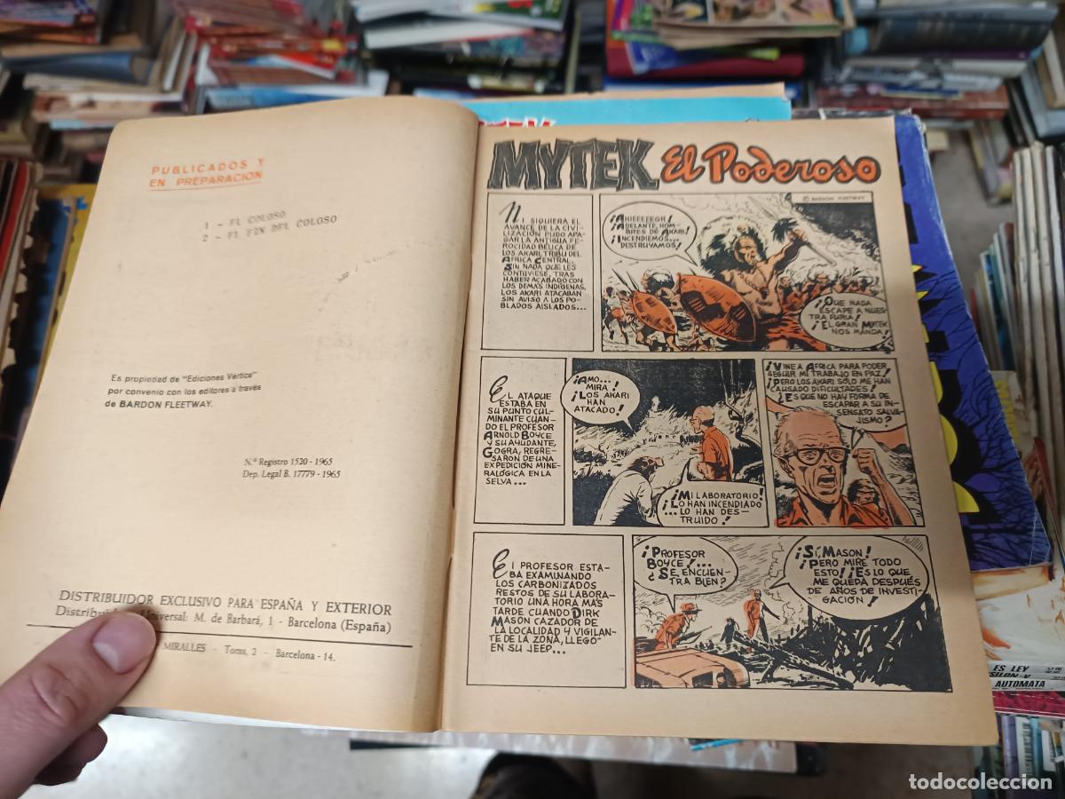 C&oacute;mics: MYTEK EL PODEROSO . EL COLOSO. N&ordm; 1 . EDICIONES V&Eacute;RTICE . PORTADA LARRY . 1965 - Foto 3