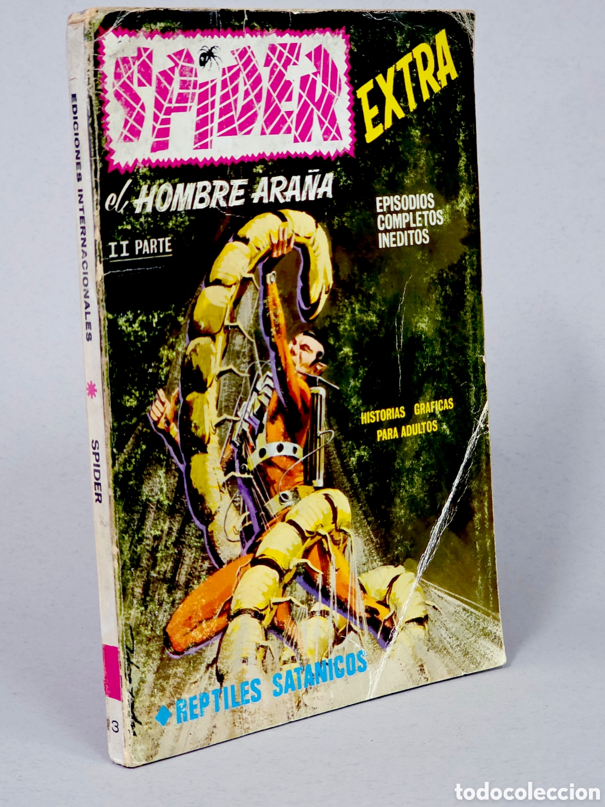 C&oacute;mics: C&Oacute;MIC SPIDER 13 REPTILES SAT&Aacute;NICOS EDICIONES VERTICE TACO FLEETWAY NORMAL ESTADO - Foto 1