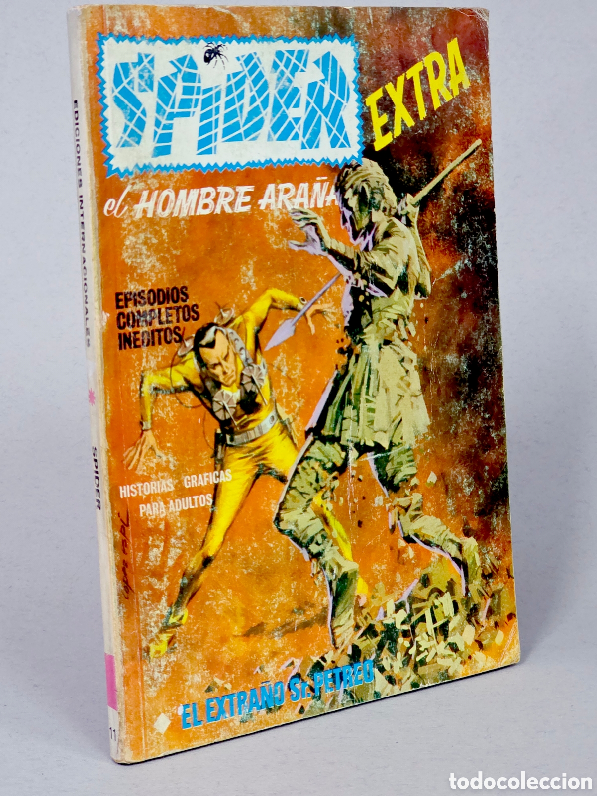 C&oacute;mics: C&Oacute;MIC SPIDER 11 EL EXTRA&Ntilde;O SR PETREO EDICIONES VERTICE TACO FLEETWAY NORMAL ESTADO - Foto 1