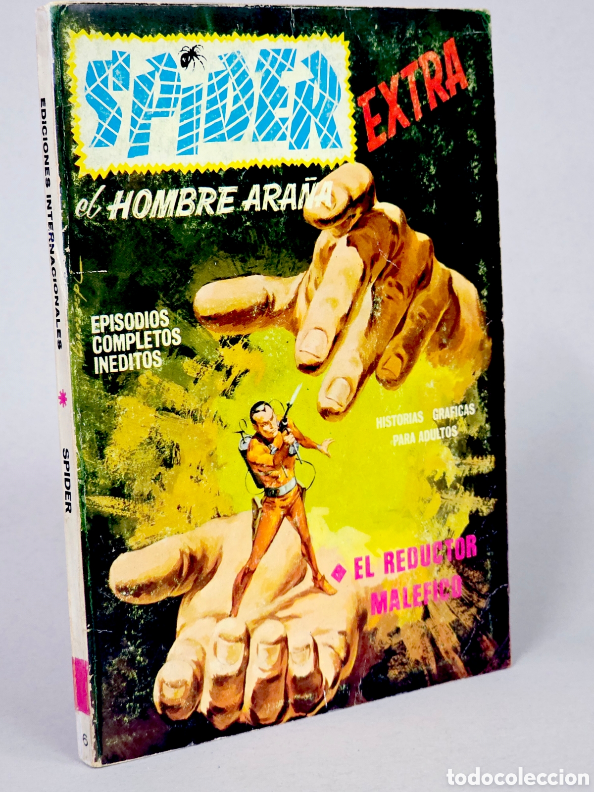 C&oacute;mics: C&Oacute;MIC SPIDER 6 EL REDUCTOR MAL&Eacute;FICO EDICIONES VERTICE TACO FLEETWAY BUEN ESTADO - Foto 1