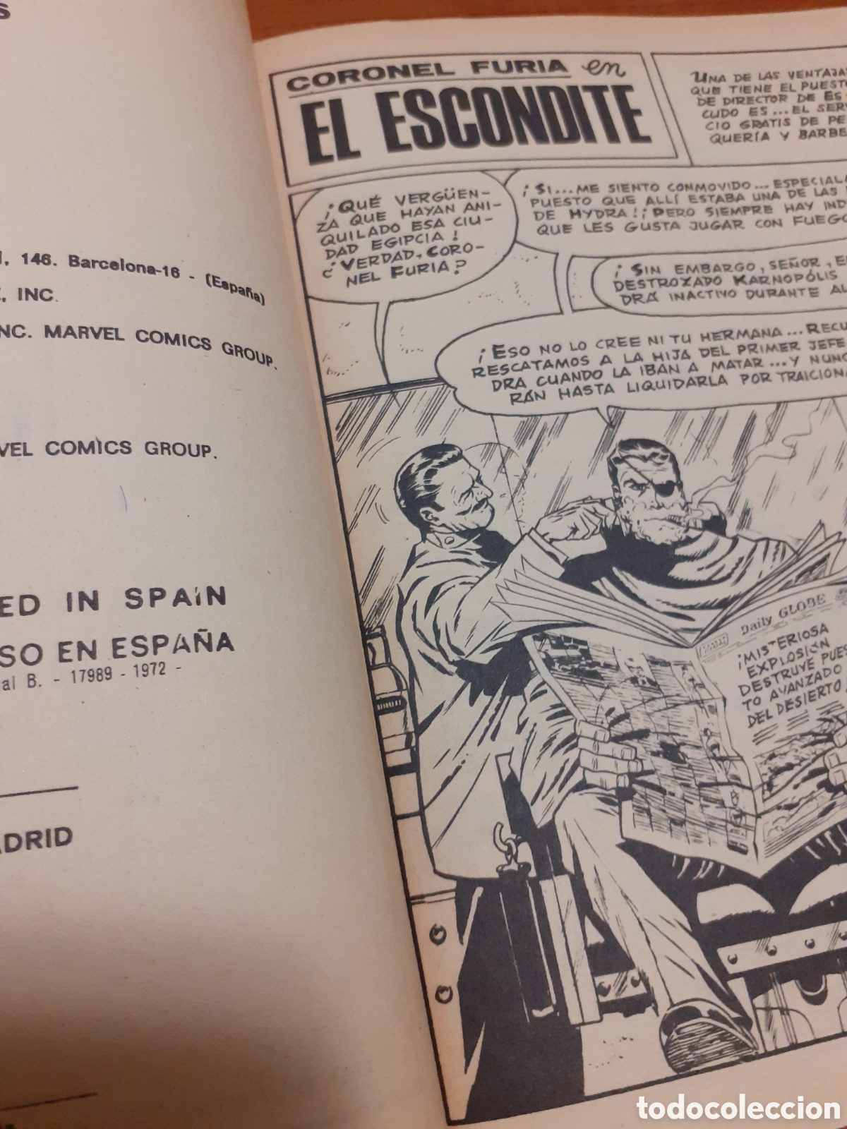 C&oacute;mics: EDICIONES VERTICE TACO CORONEL FURIA N 14 EL ESCONDITE - Foto 7