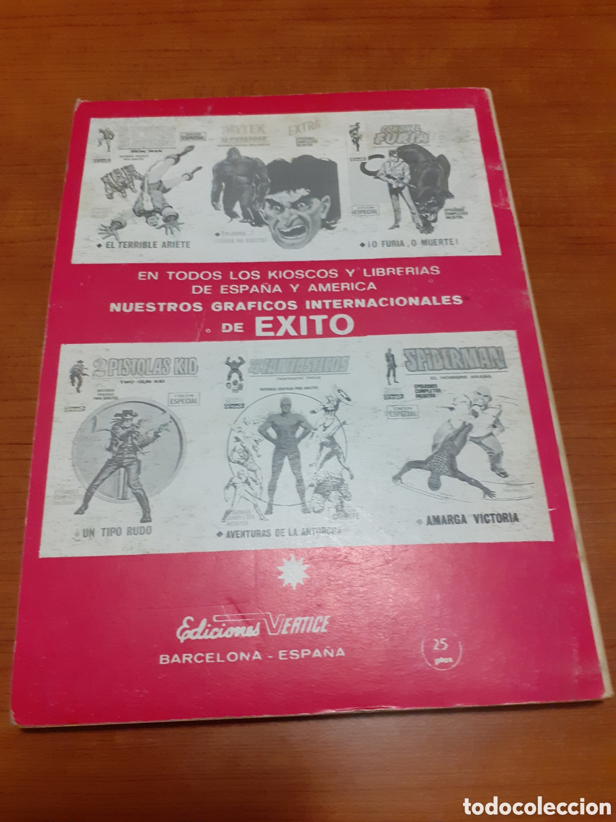 C&oacute;mics: EDICIONES VERTICE TACO CORONEL FURIA N 12 ENEMIGO INTERIOR - Foto 2
