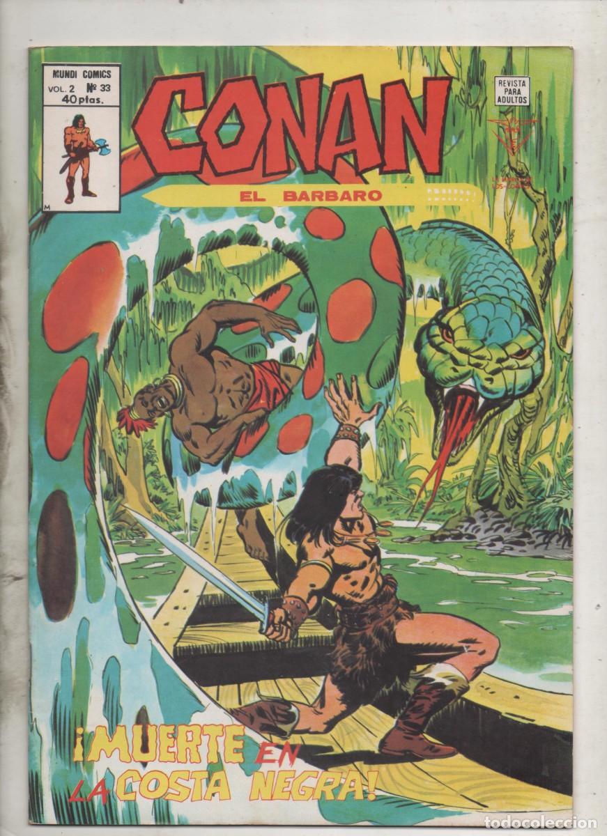 C&oacute;mics: CONAN EL BARBARO V.2 N&ordm; 33 . VERTICE. B8 - Foto 1