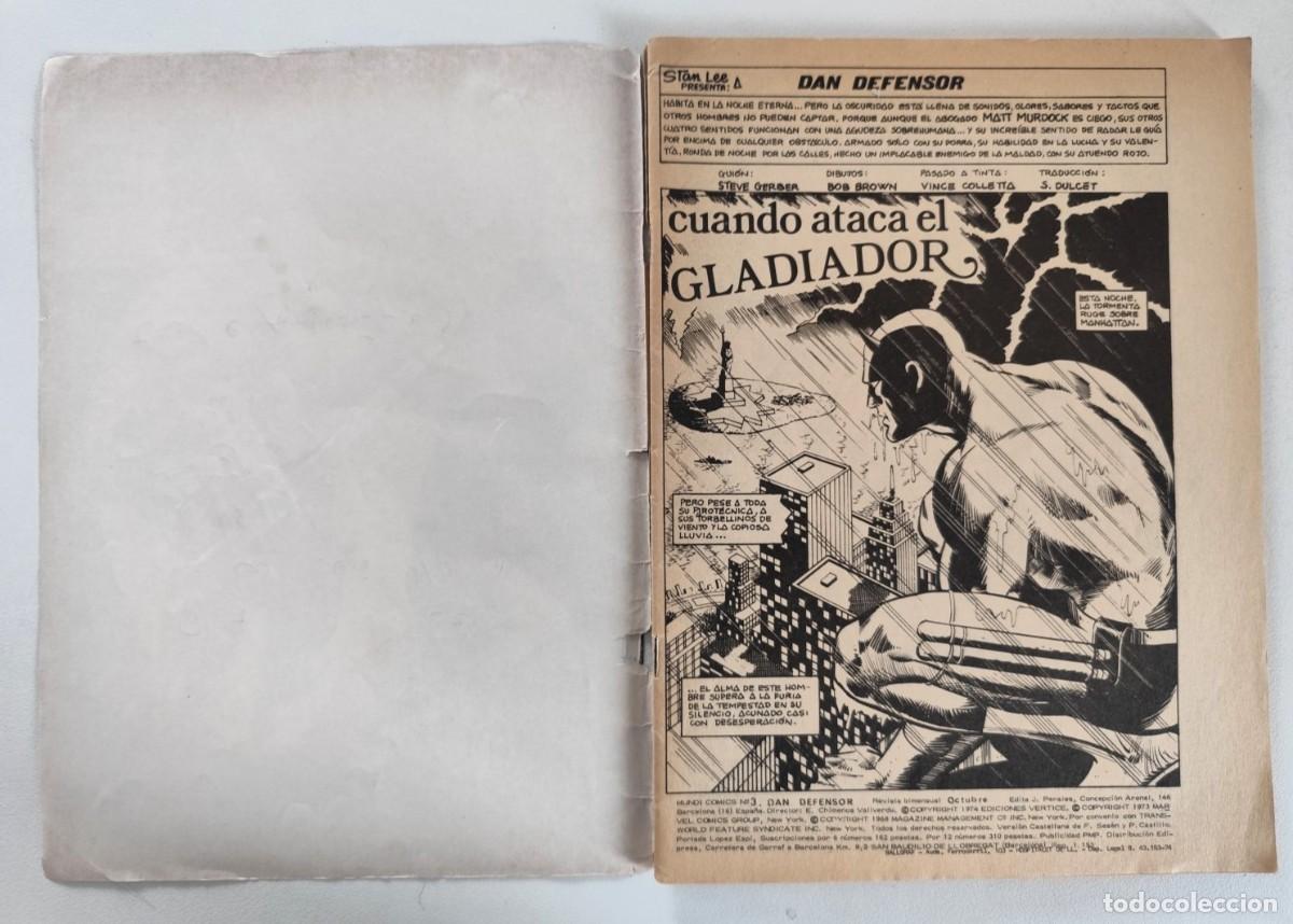 C&oacute;mics: DAN DEFENSOR VOL.2 N&ordm; 3 (Chris Claremont, Bob Brown) ~ MARVEL/V&Eacute;RTICE (1976) - Foto 2
