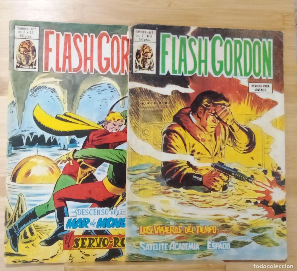 C&oacute;mics: Flash Gordon N&uacute;meros 23 y 8 Vol. 2 Ediciones V&eacute;rtice - Foto 1