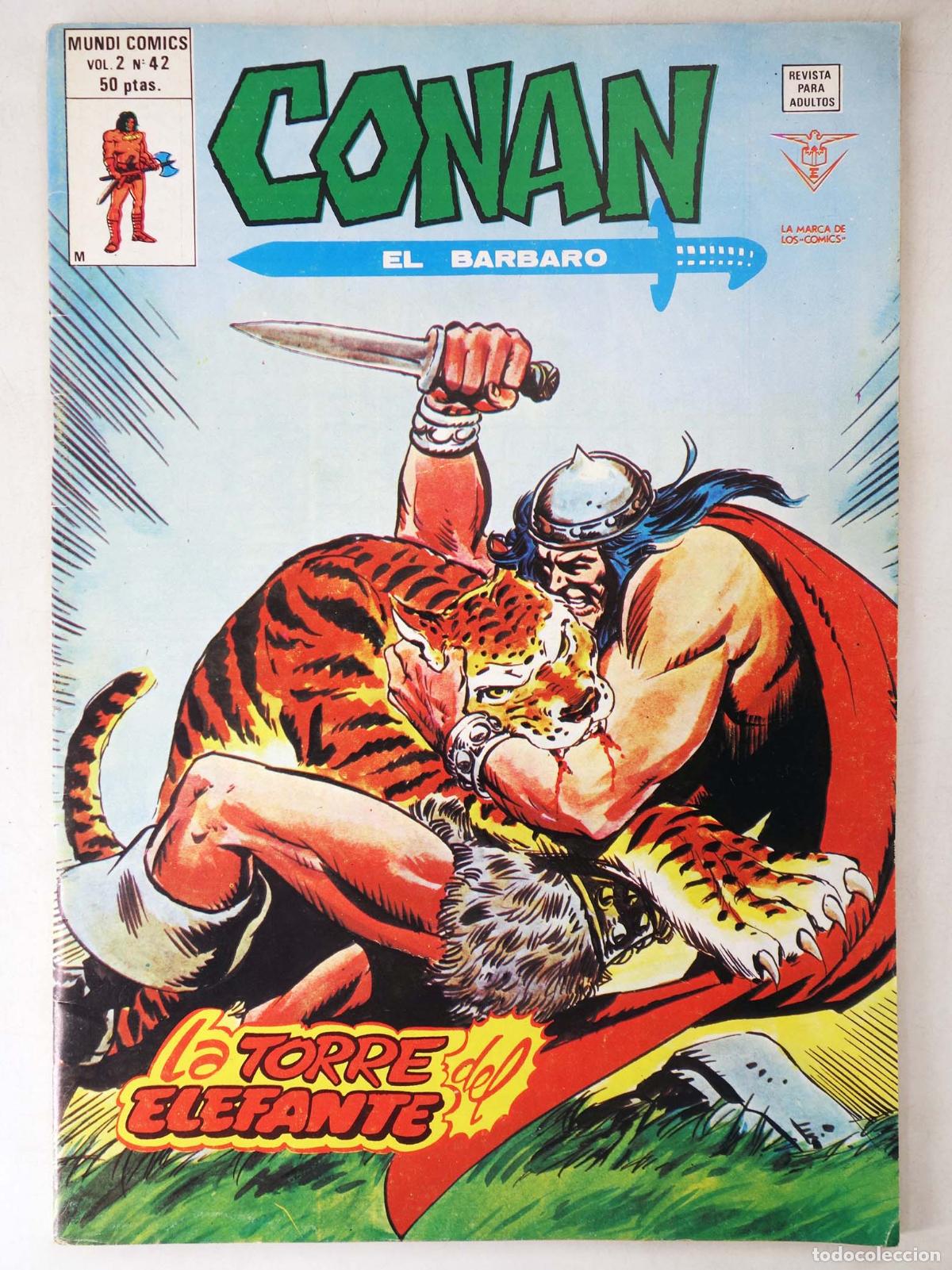 C&oacute;mics: CONAN, EL BARBARO VOL. 2 42. V&eacute;rtice, 1974 - Foto 1