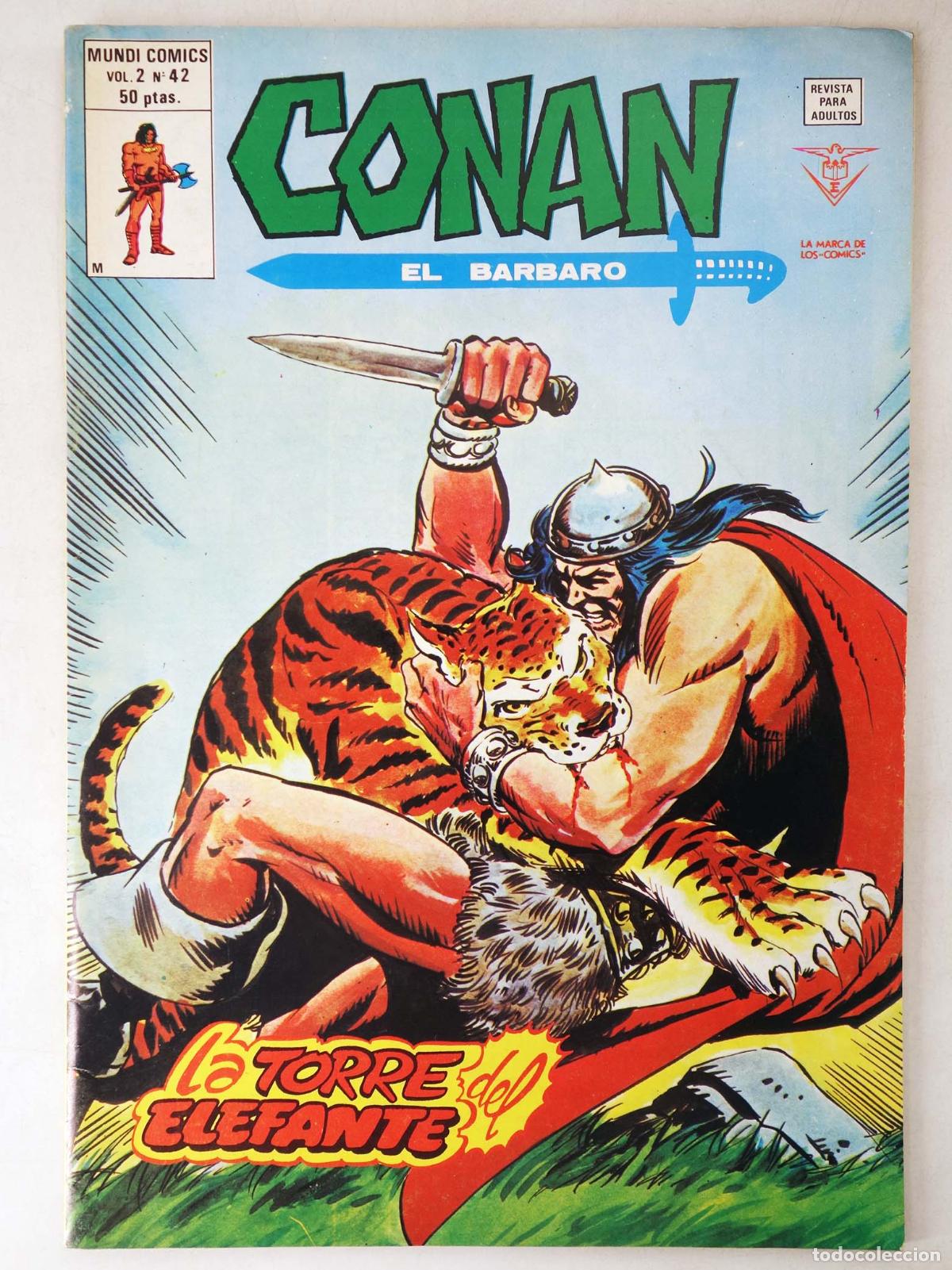 C&oacute;mics: CONAN, EL BARBARO VOL. 2 42. V&eacute;rtice, 1974 - Foto 1
