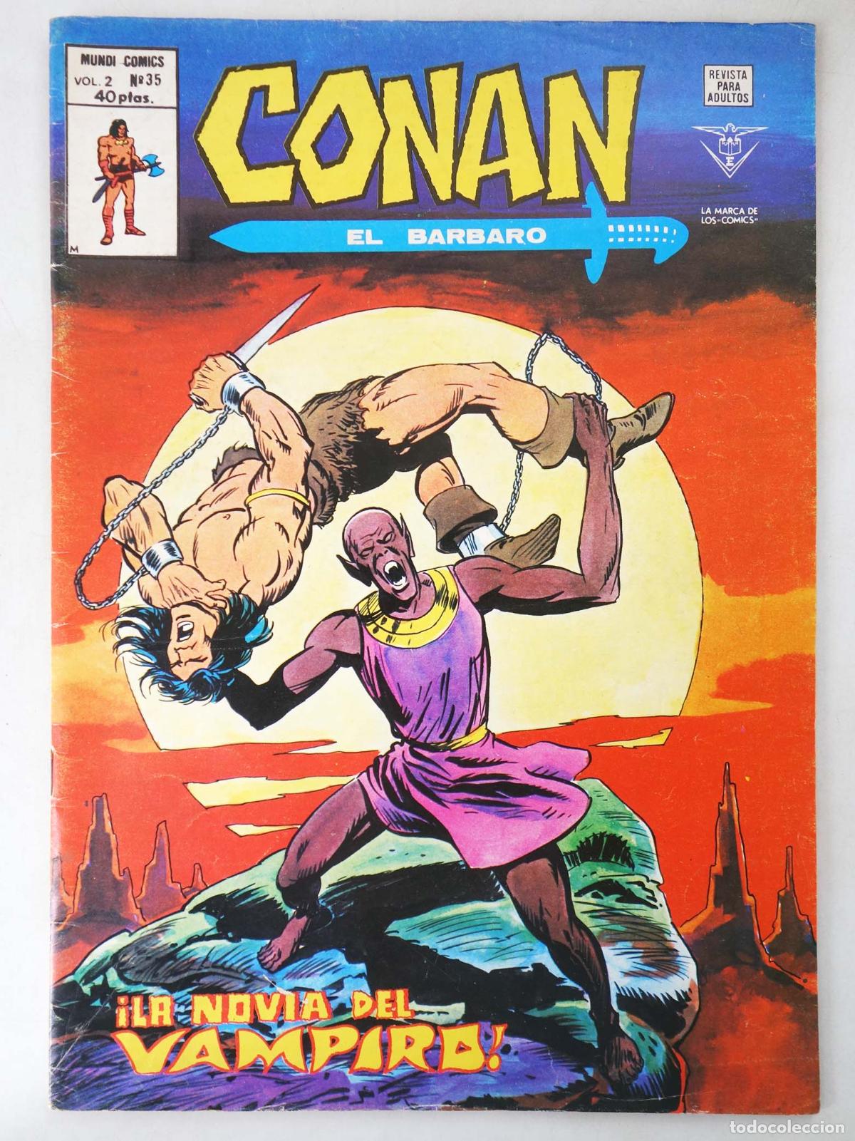 C&oacute;mics: CONAN, EL BARBARO VOL. 2 35. V&eacute;rtice, 1974 - Foto 1